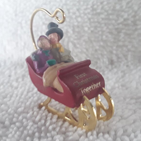 Hallmark Miniature Ornament- Our First Christmas Together, 1991 no box - Picture 1 of 3